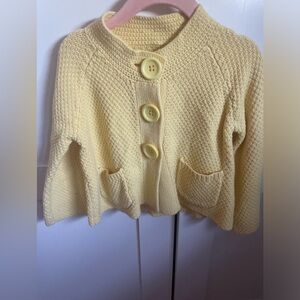Yellow sweater mini boden 5-6 year old girls